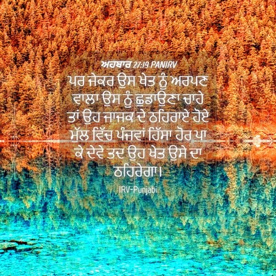 Picture 04 - ਅਹਬਾਰ 27:19 PANIRV - ਪਰ ਜੇਕਰ ਉਸ ਖੇਤ ਨੂੰ - Bible Verse Picture