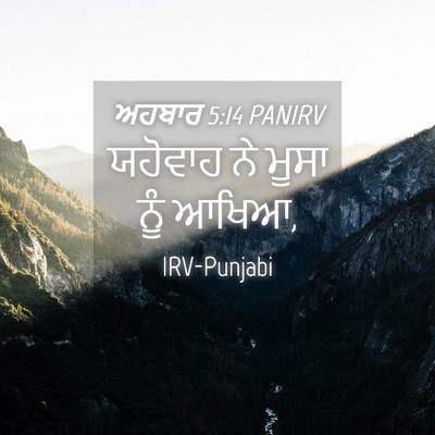 Picture 04 - ਅਹਬਾਰ 5:14 PANIRV - ਯਹੋਵਾਹ ਨੇ ਮੂਸਾ ਨੂੰ - Bible Verse Picture