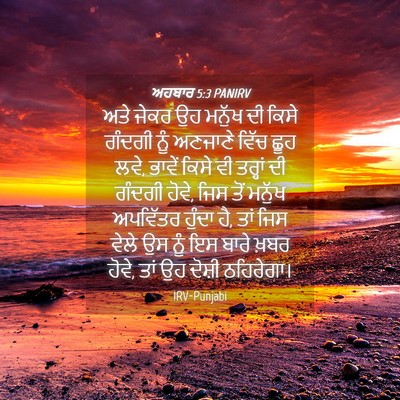 Picture 04 - ਅਹਬਾਰ 5:3 PANIRV - ਅਤੇ ਜੇਕਰ ਉਹ ਮਨੁੱਖ - Bible Verse Picture