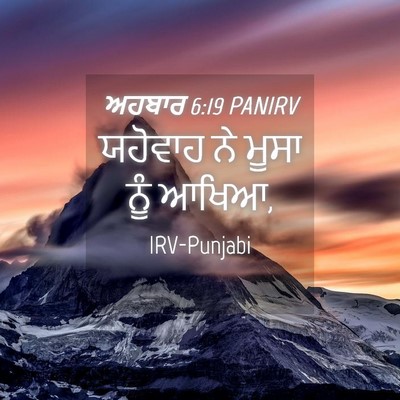 Picture 04 - ਅਹਬਾਰ 6:19 PANIRV - ਯਹੋਵਾਹ ਨੇ ਮੂਸਾ ਨੂੰ - Bible Verse Picture