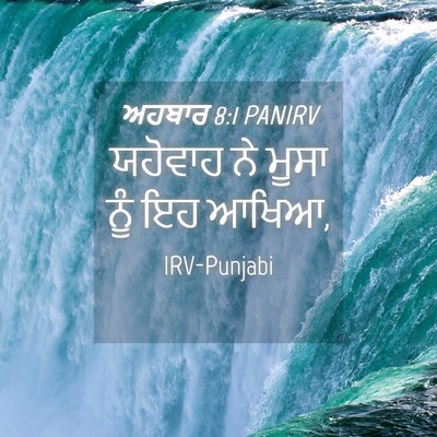 Picture 04 - ਅਹਬਾਰ 8:1 PANIRV - ਯਹੋਵਾਹ ਨੇ ਮੂਸਾ ਨੂੰ - Bible Verse Picture