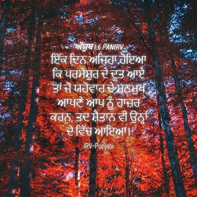 Picture 04 - ਅੱਯੂਬ 1:6 PANIRV - ਇੱਕ ਦਿਨ ਅਜਿਹਾ ਹੋਇਆ - Bible Verse Picture