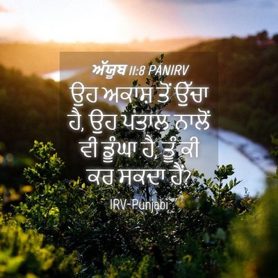 Picture 04 - ਅੱਯੂਬ 11:8 PANIRV - ਉਹ ਅਕਾਸ਼ ਤੋਂ ਉੱਚਾ - Bible Verse Picture