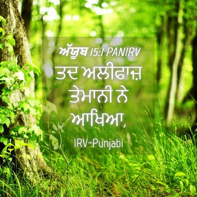 Picture 04 - ਅੱਯੂਬ 15:1 PANIRV - ਤਦ ਅਲੀਫਾਜ਼ ਤੇਮਾਨੀ - Bible Verse Picture