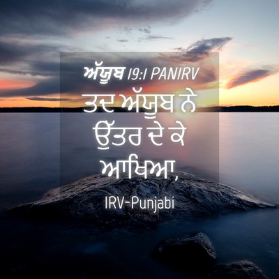 Picture 04 - ਅੱਯੂਬ 19:1 PANIRV - ਤਦ ਅੱਯੂਬ ਨੇ ਉੱਤਰ ਦੇ - Bible Verse Picture