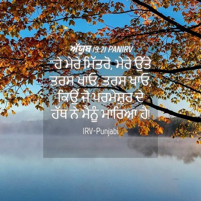 Picture 04 - ਅੱਯੂਬ 19:21 PANIRV - “ਹੇ ਮੇਰੇ ਮਿੱਤਰੋ, - Bible Verse Picture