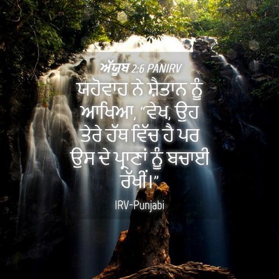 Picture 04 - ਅੱਯੂਬ 2:6 PANIRV - ਯਹੋਵਾਹ ਨੇ ਸ਼ੈਤਾਨ - Bible Verse Picture