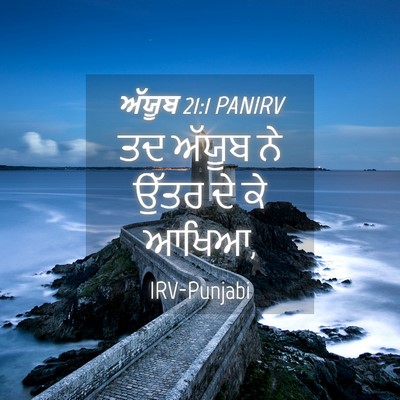 Picture 04 - ਅੱਯੂਬ 21:1 PANIRV - ਤਦ ਅੱਯੂਬ ਨੇ ਉੱਤਰ ਦੇ - Bible Verse Picture