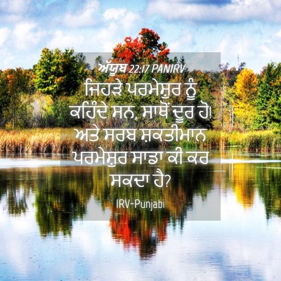 Picture 04 - ਅੱਯੂਬ 22:17 PANIRV - ਜਿਹੜੇ ਪਰਮੇਸ਼ੁਰ - Bible Verse Picture