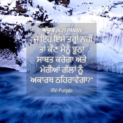 Picture 04 - ਅੱਯੂਬ 24:25 PANIRV - “ਜੇ ਇਹ ਇਸੇ ਤਰ੍ਹਾਂ - Bible Verse Picture