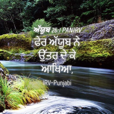 Picture 04 - ਅੱਯੂਬ 26:1 PANIRV - ਫੇਰ ਅੱਯੂਬ ਨੇ ਉੱਤਰ - Bible Verse Picture