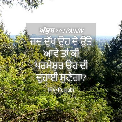 Picture 04 - ਅੱਯੂਬ 27:9 PANIRV - ਜਦ ਦੁੱਖ ਉਹ ਦੇ ਉੱਤੇ - Bible Verse Picture