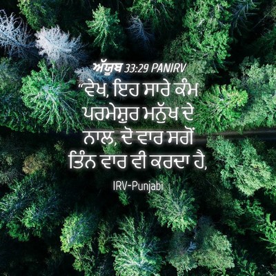 Picture 04 - ਅੱਯੂਬ 33:29 PANIRV - “ਵੇਖ, ਇਹ ਸਾਰੇ ਕੰਮ - Bible Verse Picture