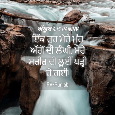 Picture 04 - ਅੱਯੂਬ 4:15 PANIRV - ਇੱਕ ਰੂਹ ਮੇਰੇ ਮੂੰਹ - Bible Verse Picture