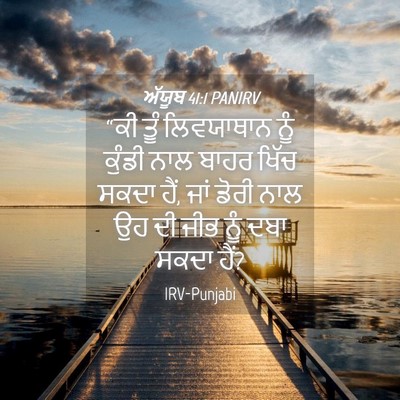 Picture 04 - ਅੱਯੂਬ 41:1 PANIRV - “ਕੀ ਤੂੰ ਲਿਵਯਾਥਾਨ - Bible Verse Picture