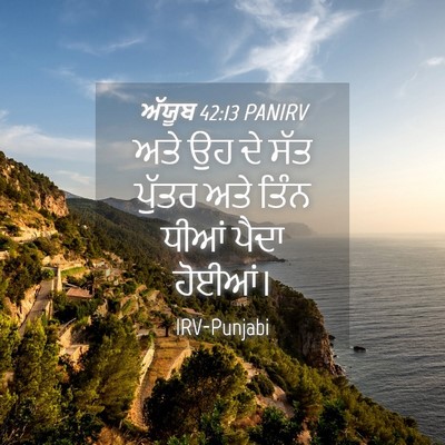 Picture 04 - ਅੱਯੂਬ 42:13 PANIRV - ਅਤੇ ਉਹ ਦੇ ਸੱਤ ਪੁੱਤਰ - Bible Verse Picture