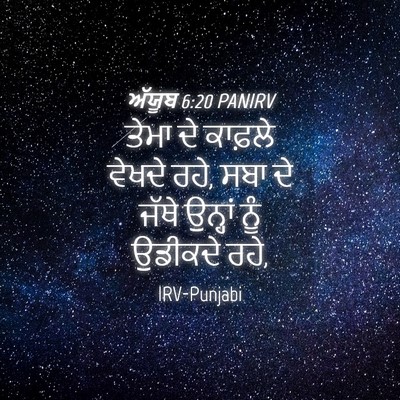 Picture 04 - ਅੱਯੂਬ 6:20 PANIRV - ਤੇਮਾ ਦੇ ਕਾਫ਼ਲੇ - Bible Verse Picture