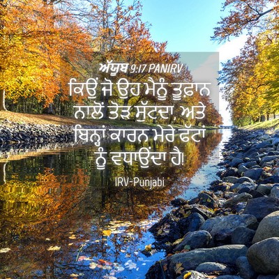 Picture 04 - ਅੱਯੂਬ 9:17 PANIRV - ਕਿਉਂ ਜੋ ਉਹ ਮੈਨੂੰ - Bible Verse Picture