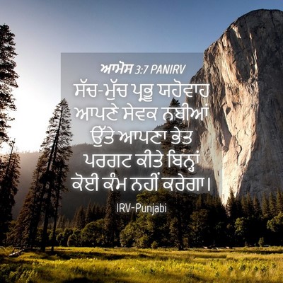 Picture 04 - ਆਮੋਸ 3:7 PANIRV - ਸੱਚ-ਮੁੱਚ ਪ੍ਰਭੂ - Bible Verse Picture