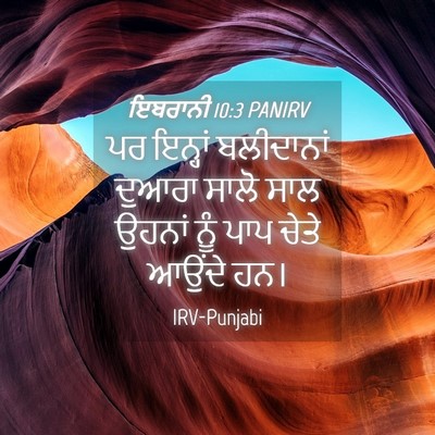 Picture 04 - ਇਬਰਾਨੀ 10:3 PANIRV - ਪਰ ਇਨ੍ਹਾਂ - Bible Verse Picture