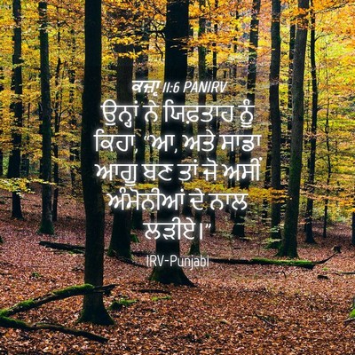 Picture 04 - ਕਜ਼ਾૃ 11:6 PANIRV - ਉਨ੍ਹਾਂ ਨੇ ਯਿਫ਼ਤਾਹ - Bible Verse Picture
