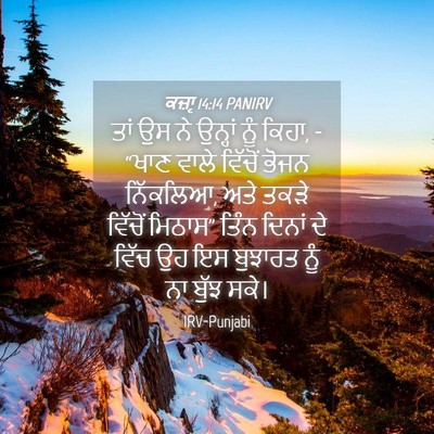 Picture 04 - ਕਜ਼ਾૃ 14:14 PANIRV - ਤਾਂ ਉਸ ਨੇ ਉਨ੍ਹਾਂ - Bible Verse Picture