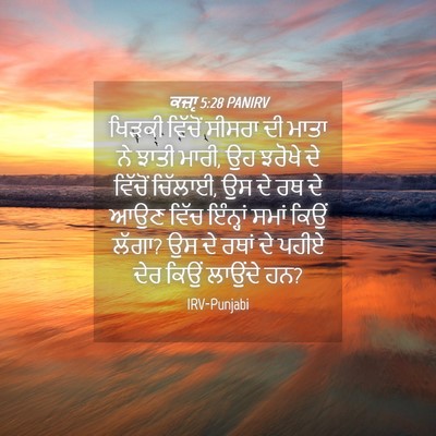 Picture 04 - ਕਜ਼ਾૃ 5:28 PANIRV - ਖਿੜਕੀ ਵਿੱਚੋਂ - Bible Verse Picture