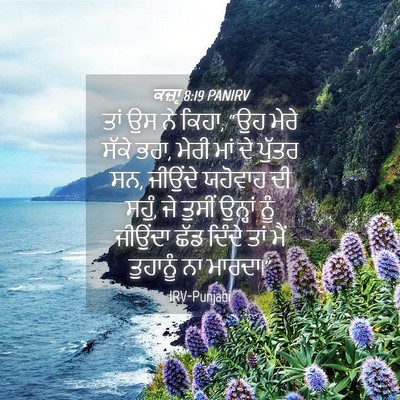 Picture 04 - ਕਜ਼ਾૃ 8:19 PANIRV - ਤਾਂ ਉਸ ਨੇ ਕਿਹਾ, “ਉਹ - Bible Verse Picture