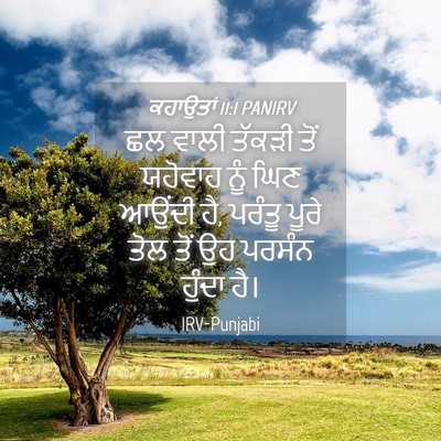 Picture 04 - ਕਹਾਉਤਾਂ 11:1 PANIRV - ਛਲ ਵਾਲੀ ਤੱਕੜੀ ਤੋਂ - Bible Verse Picture