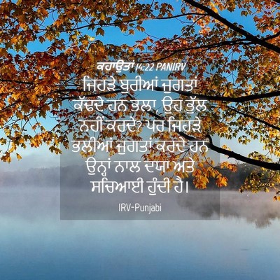 Picture 04 - ਕਹਾਉਤਾਂ 14:22 PANIRV - ਜਿਹੜੇ ਬੁਰੀਆਂ - Bible Verse Picture