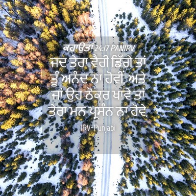 Picture 04 - ਕਹਾਉਤਾਂ 24:17 PANIRV - ਜਦ ਤੇਰਾ ਵੈਰੀ ਡਿੱਗੇ - Bible Verse Picture