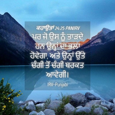 Picture 04 - ਕਹਾਉਤਾਂ 24:25 PANIRV - ਪਰ ਜੋ ਉਸ ਨੂੰ ਤਾੜਦੇ - Bible Verse Picture