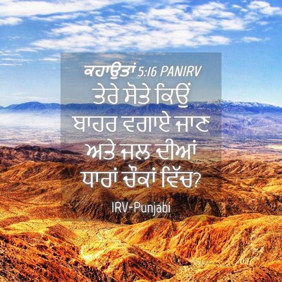 Picture 04 - ਕਹਾਉਤਾਂ 5:16 PANIRV - ਤੇਰੇ ਸੋਤੇ ਕਿਉਂ - Bible Verse Picture