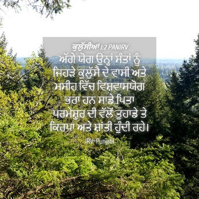 Picture 04 - ਕੁਲੁੱਸੀਆਂ 1:2 PANIRV - ਅੱਗੇ ਯੋਗ ਉਨ੍ਹਾਂ - Bible Verse Picture