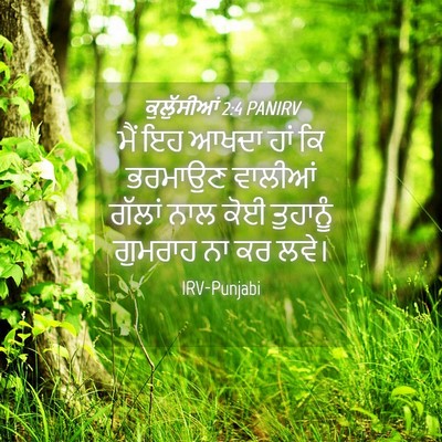Picture 04 - ਕੁਲੁੱਸੀਆਂ 2:4 PANIRV - ਮੈਂ ਇਹ ਆਖਦਾ ਹਾਂ ਕਿ - Bible Verse Picture