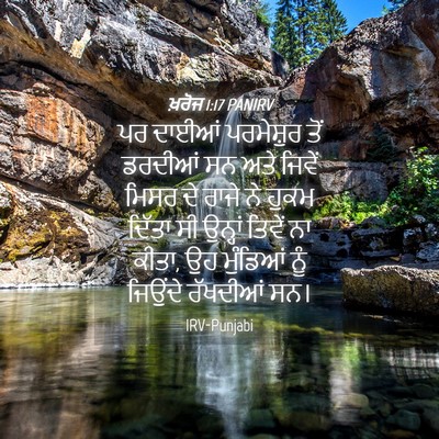 Picture 04 - ਖ਼ਰੋਜ 1:17 PANIRV - ਪਰ ਦਾਈਆਂ ਪਰਮੇਸ਼ੁਰ - Bible Verse Picture