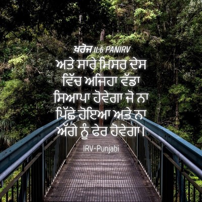 Picture 04 - ਖ਼ਰੋਜ 11:6 PANIRV - ਅਤੇ ਸਾਰੇ ਮਿਸਰ ਦੇਸ - Bible Verse Picture