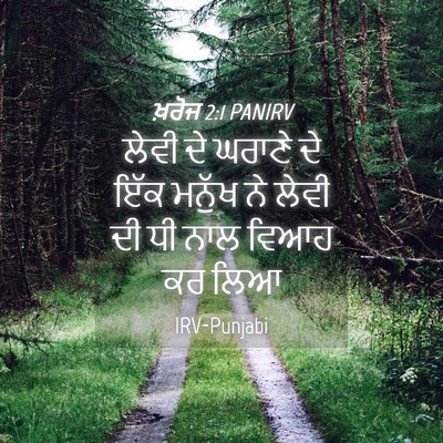 Picture 04 - ਖ਼ਰੋਜ 2:1 PANIRV - ਲੇਵੀ ਦੇ ਘਰਾਣੇ ਦੇ - Bible Verse Picture