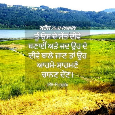 Picture 04 - ਖ਼ਰੋਜ 25:37 PANIRV - ਤੂੰ ਉਸ ਦੇ ਸੱਤ ਦੀਵੇ - Bible Verse Picture