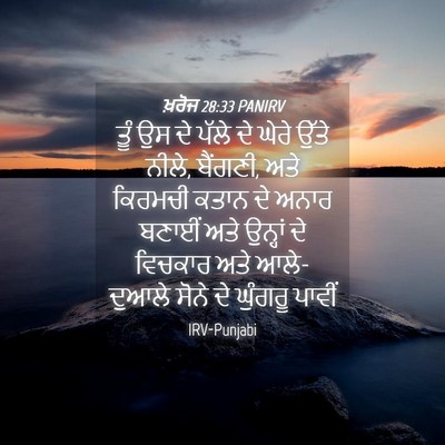 Picture 04 - ਖ਼ਰੋਜ 28:33 PANIRV - ਤੂੰ ਉਸ ਦੇ ਪੱਲੇ ਦੇ - Bible Verse Picture