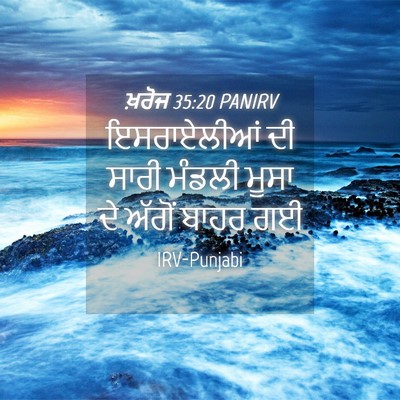 Picture 04 - ਖ਼ਰੋਜ 35:20 PANIRV - ਇਸਰਾਏਲੀਆਂ ਦੀ ਸਾਰੀ - Bible Verse Picture