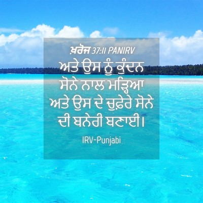 Picture 04 - ਖ਼ਰੋਜ 37:11 PANIRV - ਅਤੇ ਉਸ ਨੂੰ ਕੁੰਦਨ - Bible Verse Picture