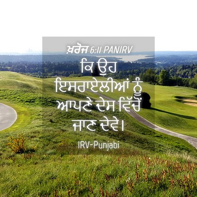 Picture 04 - ਖ਼ਰੋਜ 6:11 PANIRV - ਕਿ ਉਹ ਇਸਰਾਏਲੀਆਂ - Bible Verse Picture