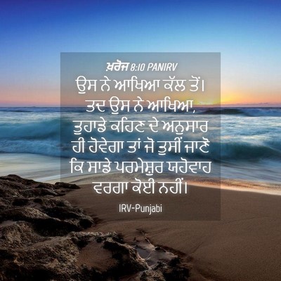 Picture 04 - ਖ਼ਰੋਜ 8:10 PANIRV - ਉਸ ਨੇ ਆਖਿਆ ਕੱਲ ਤੋਂ। - Bible Verse Picture