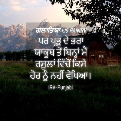 Picture 04 - ਗਲਾਤਿਯਾ 1:19 PANIRV - ਪਰ ਪ੍ਰਭੂ ਦੇ ਭਰਾ - Bible Verse Picture