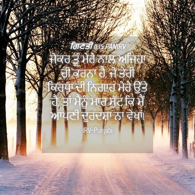 Picture 04 - ਗਿਣਤੀ 11:15 PANIRV - ਜੇਕਰ ਤੂੰ ਮੇਰੇ ਨਾਲ - Bible Verse Picture