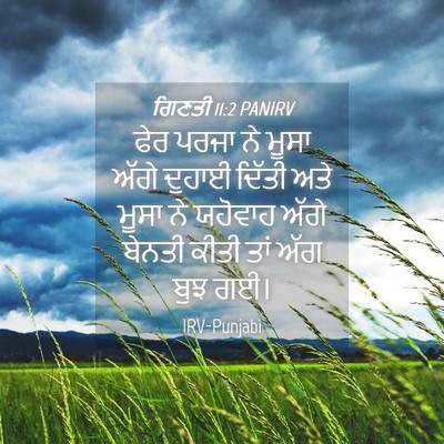 Picture 04 - ਗਿਣਤੀ 11:2 PANIRV - ਫੇਰ ਪਰਜਾ ਨੇ ਮੂਸਾ - Bible Verse Picture