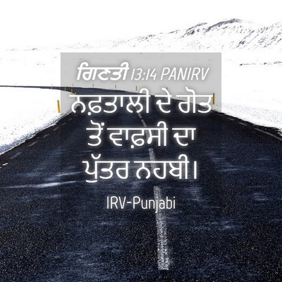 Picture 04 - ਗਿਣਤੀ 13:14 PANIRV - ਨਫ਼ਤਾਲੀ ਦੇ ਗੋਤ ਤੋਂ - Bible Verse Picture