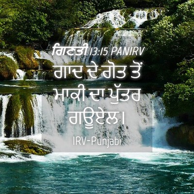 Picture 04 - ਗਿਣਤੀ 13:15 PANIRV - ਗਾਦ ਦੇ ਗੋਤ ਤੋਂ ਮਾਕੀ - Bible Verse Picture