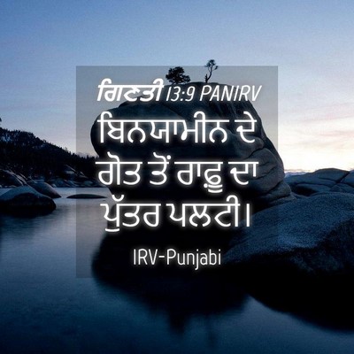 Picture 04 - ਗਿਣਤੀ 13:9 PANIRV - ਬਿਨਯਾਮੀਨ ਦੇ ਗੋਤ - Bible Verse Picture